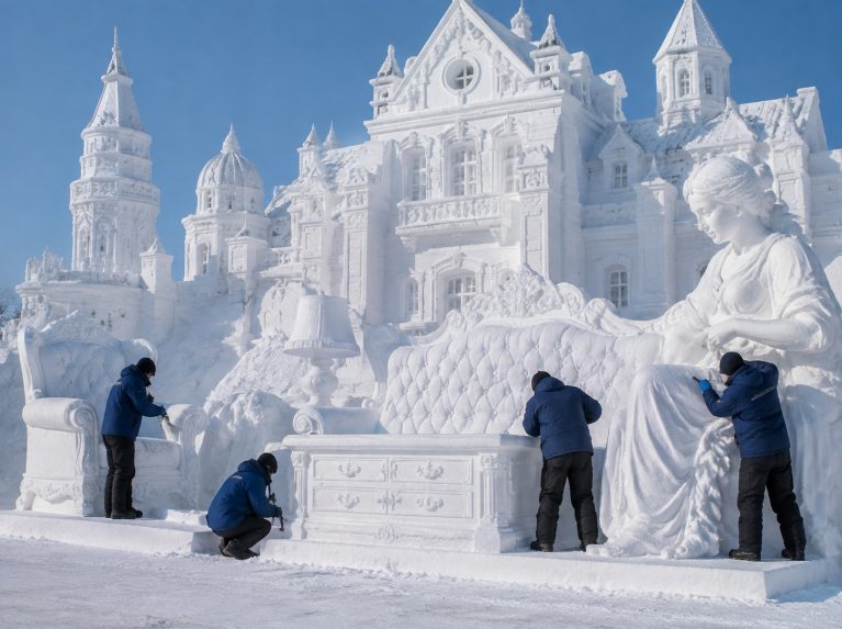 绥化大型雪雕景观制作